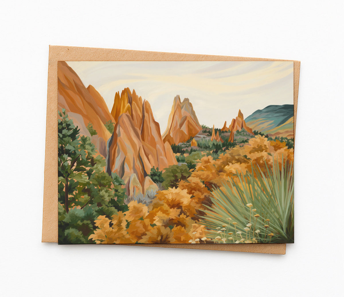 Mozying Through Magic (Garden of the Gods) Blank Greeting Card image 0