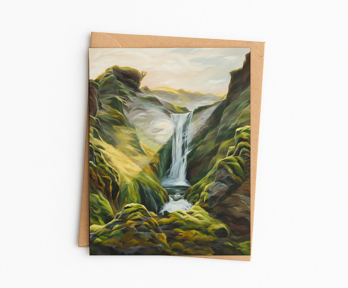 Go as a River (Iceland) Blank Greeting Card image 0