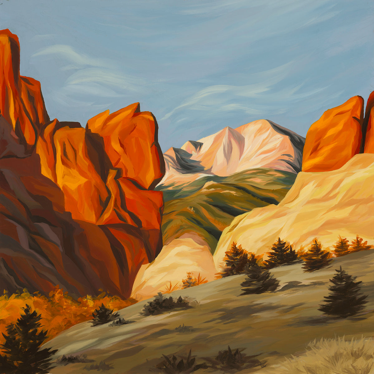 Sunrise Solitude (Pikes Peak) Giclee Print image 0