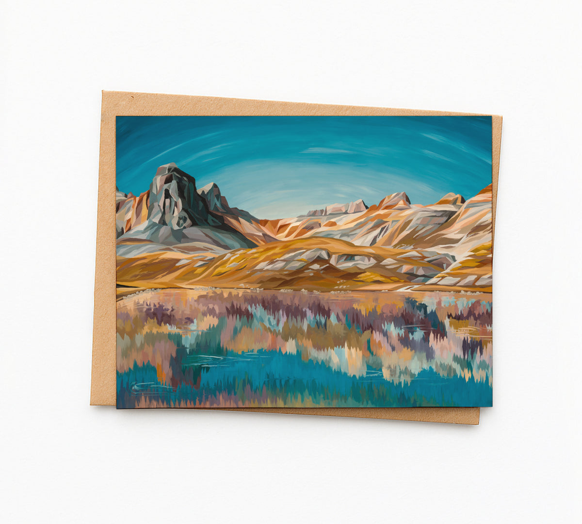 What Had Hold on Me (Ice Lake) Blank Greeting Cards image 0