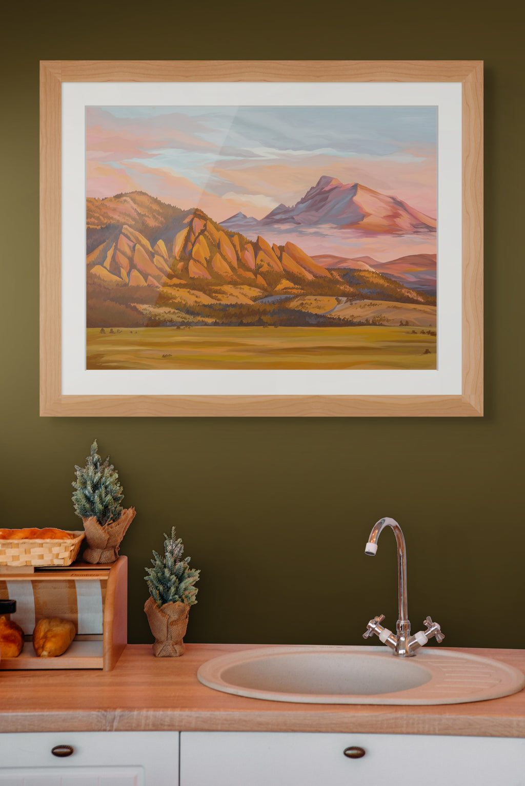 Onwards (Flatirons and Longs Peak) Giclée print image 4