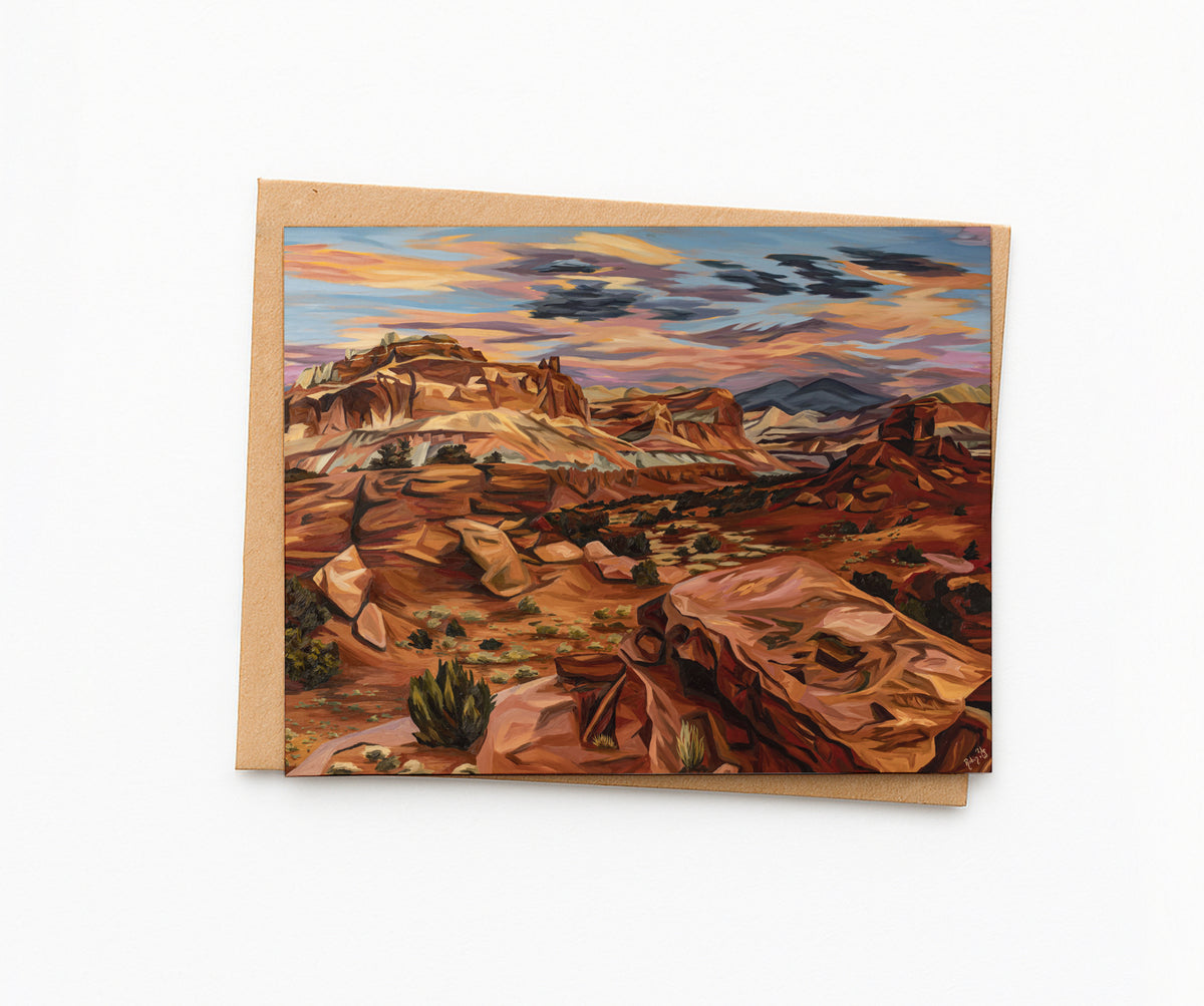 Capitol Reef Glow Blank Greeting Cards image 0