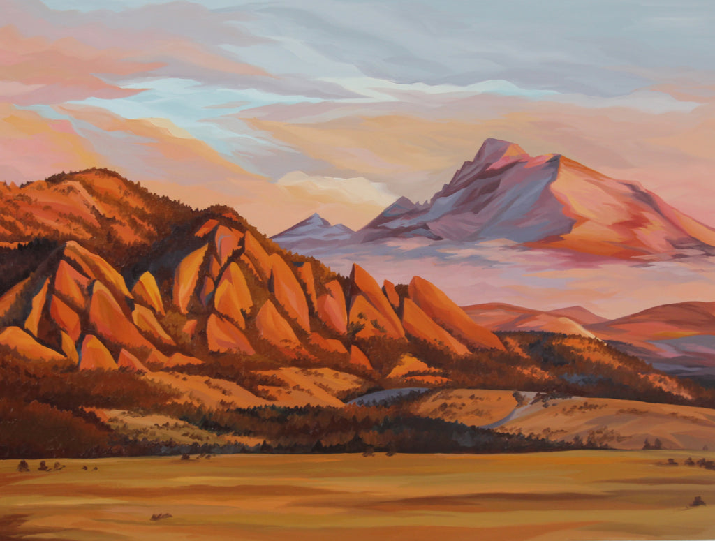 Onwards (Flatirons and Longs Peak) Giclée print image 0