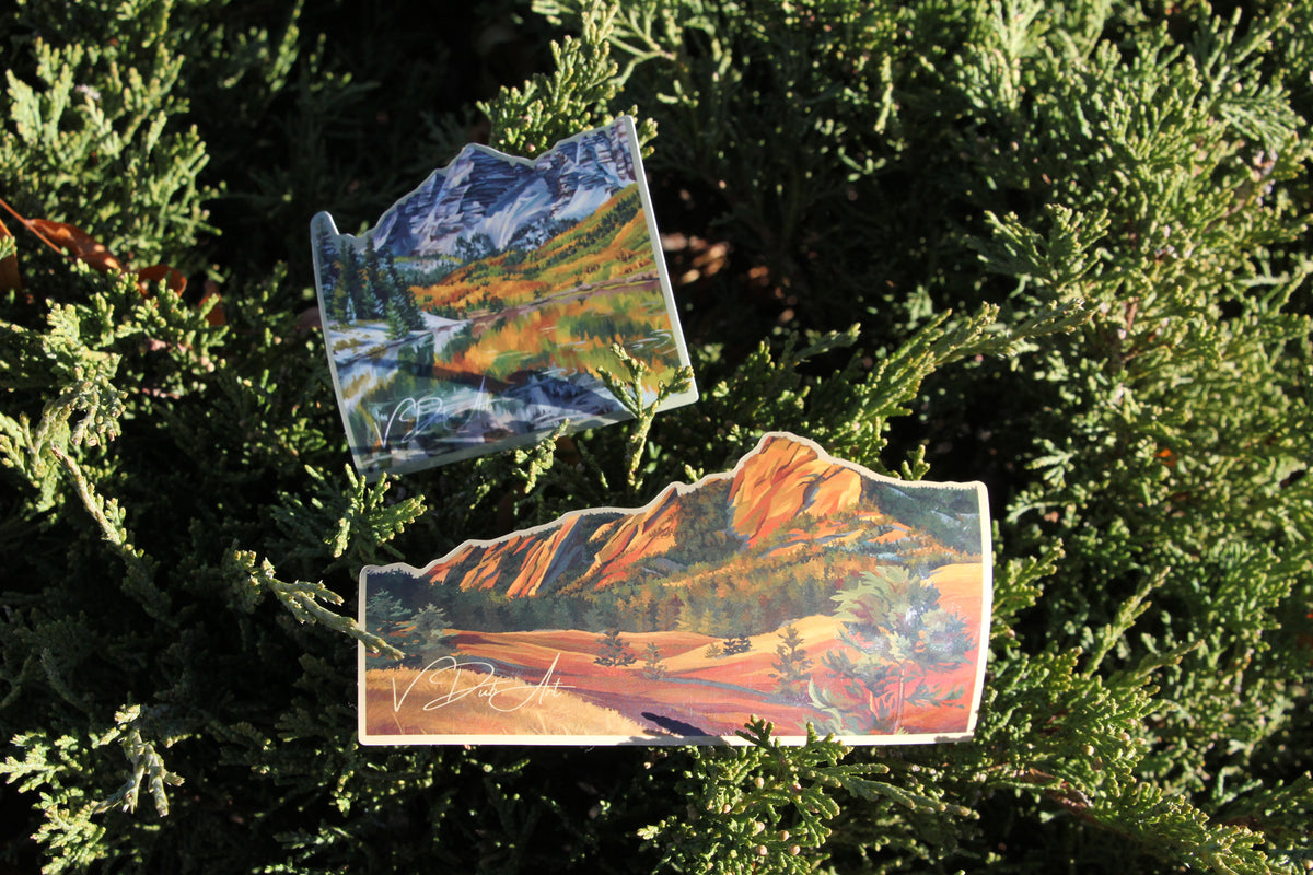 Flatirons Daybreak Vinyl Sticker image 2